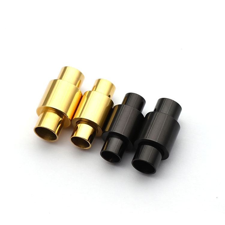 Wholesale Fashion Women Men Stainless Steel Magnetic Clasp Handmade Leather Bracelet-16