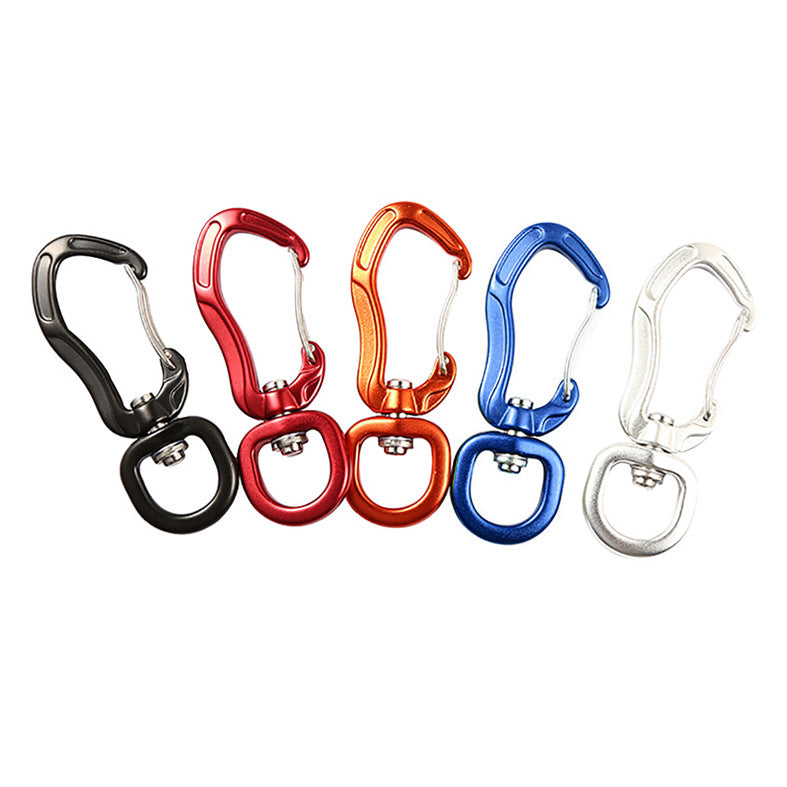 High Strength Aviation Aluminum Swivel Eye Snap Hook Swivel Carabiner Outdoor Climbing Multi-use Carabiner Keychain Buckle-16