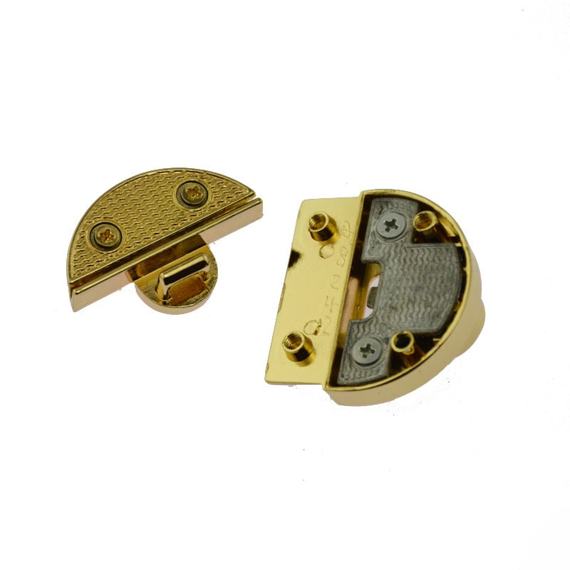 Women Bag Buckle Handbag Lock Round Twist Turn Lock Snap Clasp Closure Lock DIY Hardware Accessories -16
