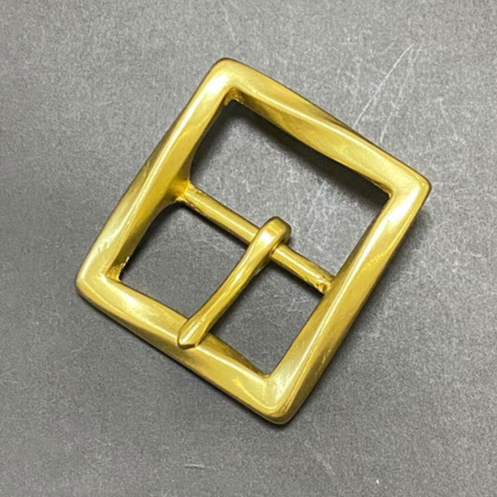 Solid Brass 35MM China Manufacturer Custom Polish Pin Belt Buckle