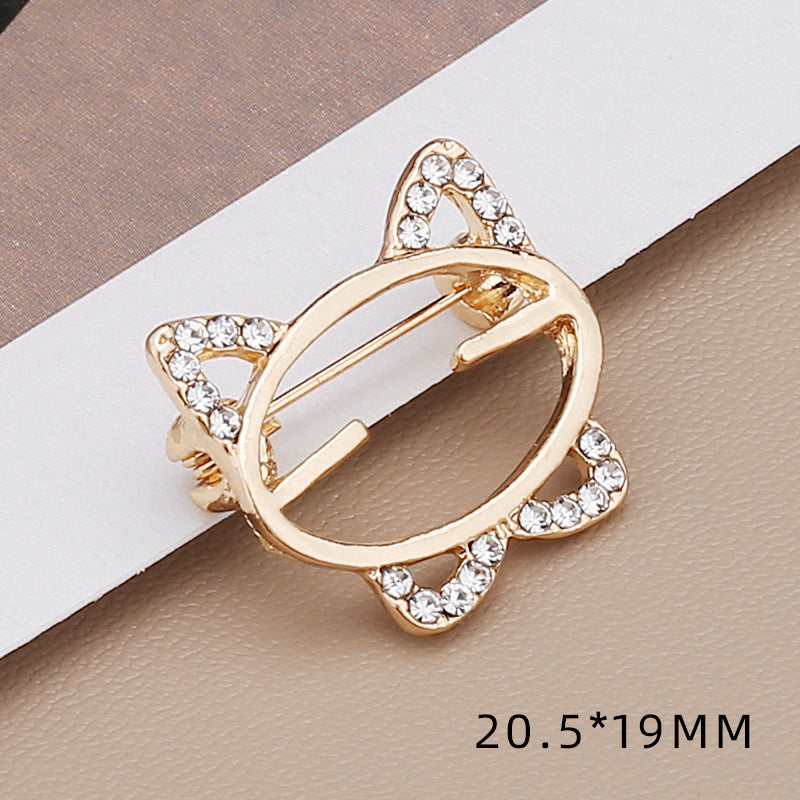 Cute Women Brooch Jewelry Opal Bow Clover Designer Brooches Pins Charm Clothing Accessories-161