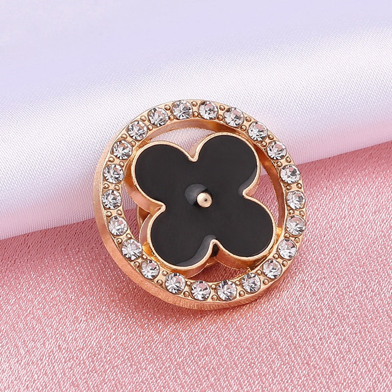 Cute Women Brooch Jewelry Opal Bow Clover Designer Brooches Pins Charm Clothing Accessories-161