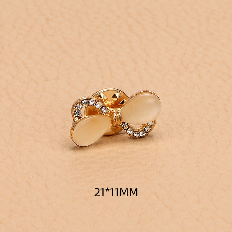 Cute Women Brooch Jewelry Opal Bow Clover Designer Brooches Pins Charm Clothing Accessories-161