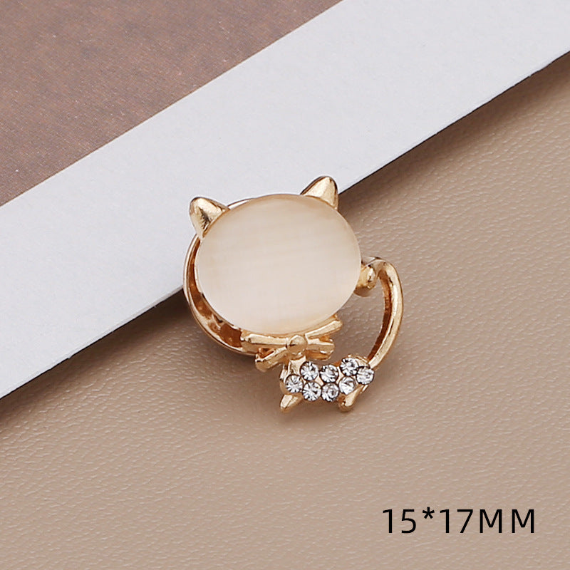 Cute Women Brooch Jewelry Opal Bow Clover Designer Brooches Pins Charm Clothing Accessories-161