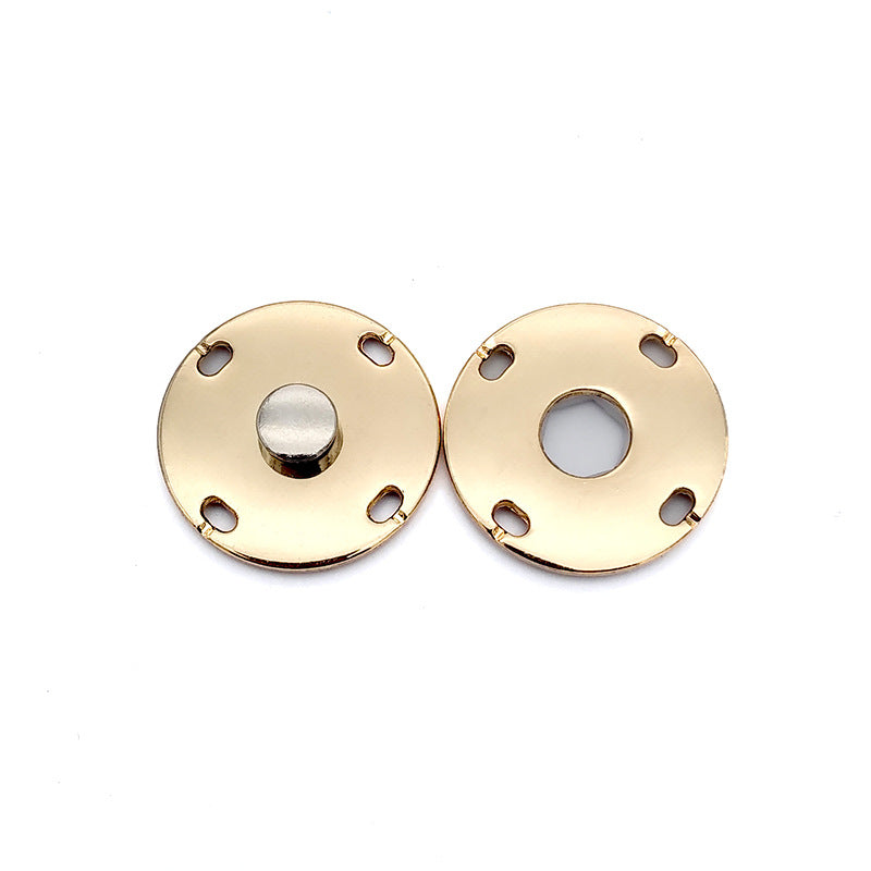 Factory Wholesale Round Plating Gold Sliver Custom Logo Size Color Metal Sewing Snap Button-162