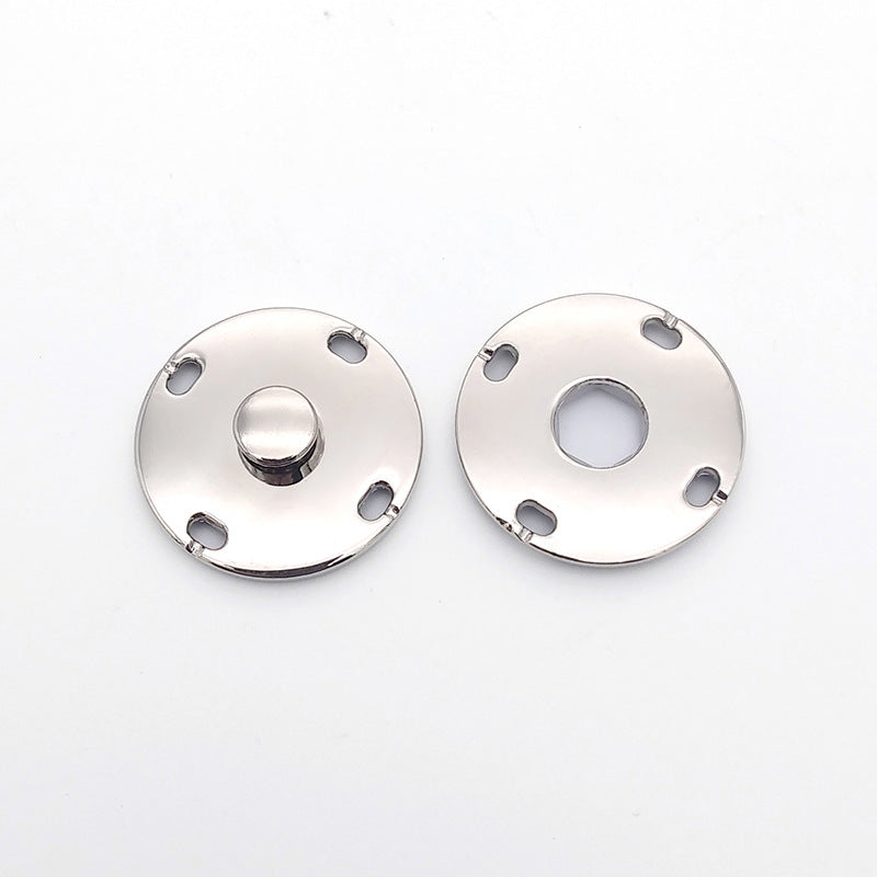 Factory Wholesale Round Plating Gold Sliver Custom Logo Size Color Metal Sewing Snap Button-162