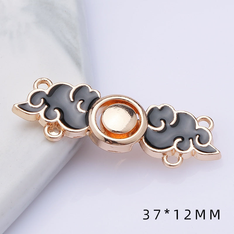 Metal plate child Hanfu to the vintage cheongsam women's clothes ancient style button decorat-164
