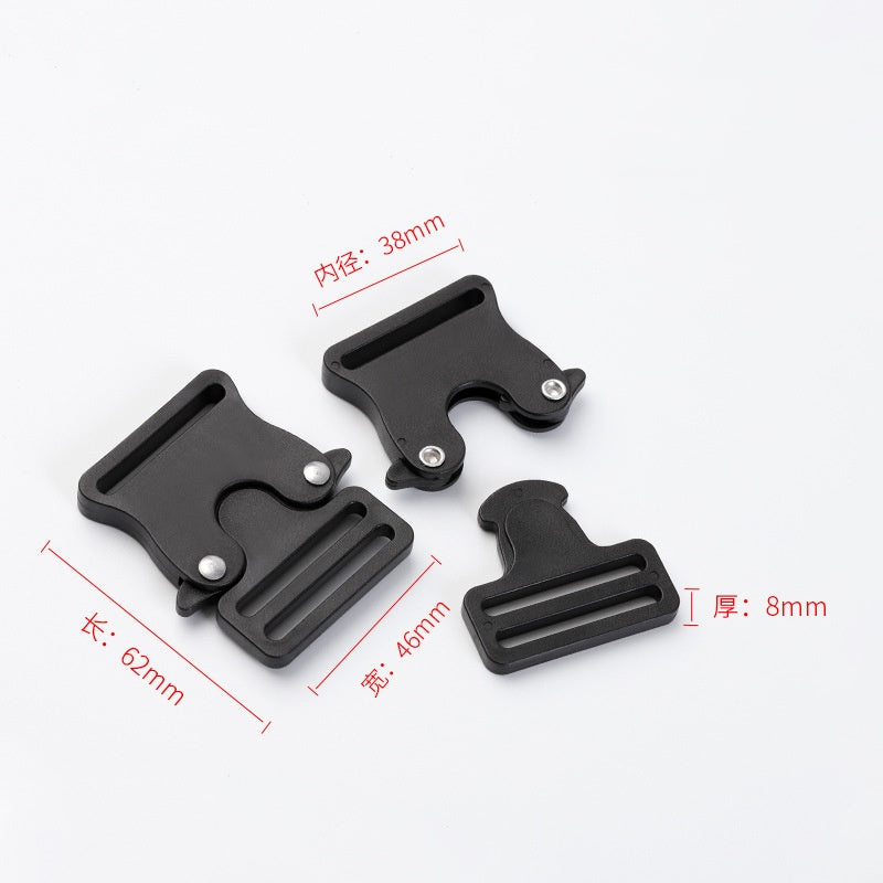Custom design metal zinc alloy Webbing Lock Buckle Quick Side Release Buckle luggage cobra tactical belt buckle-167