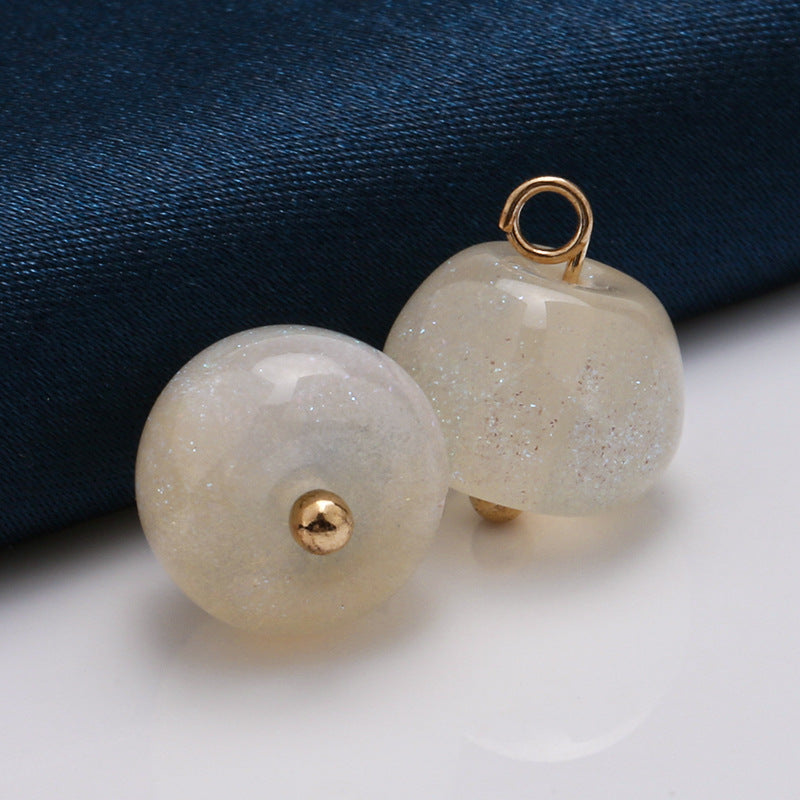 Fancy China Traditional Women Stone Shank Button Faux Jade Button for Cheongsam-78