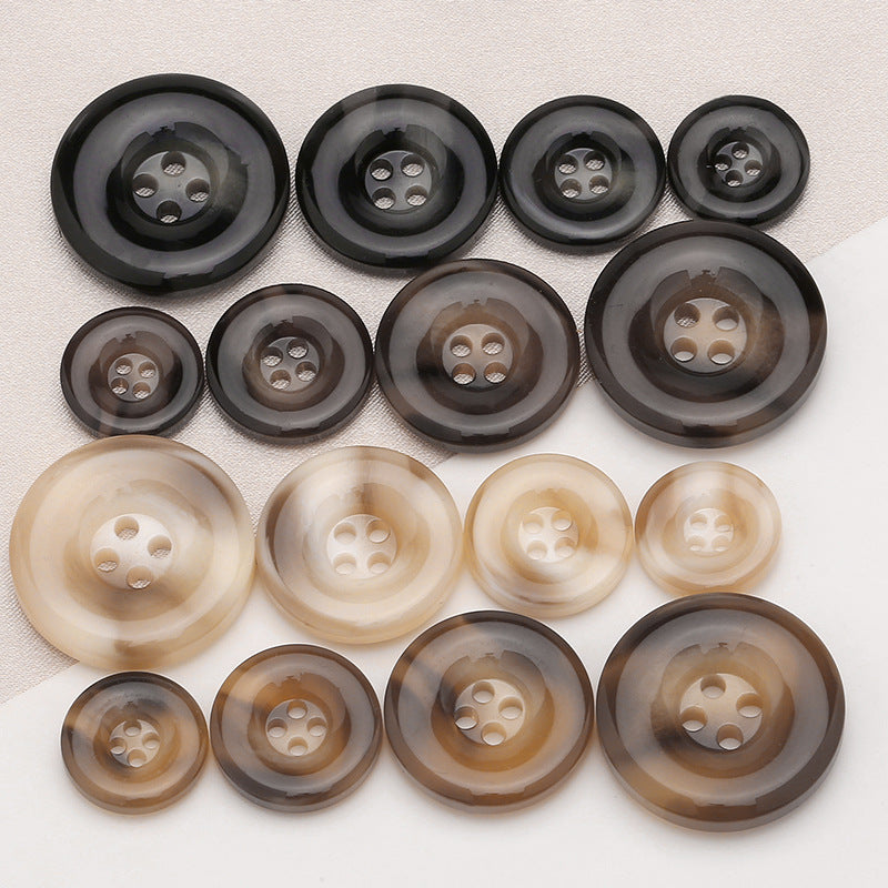 Hot Sale Resin Plastic Buttons 4 Holes/25mm Round Button for Craft Sewing Clothing-168