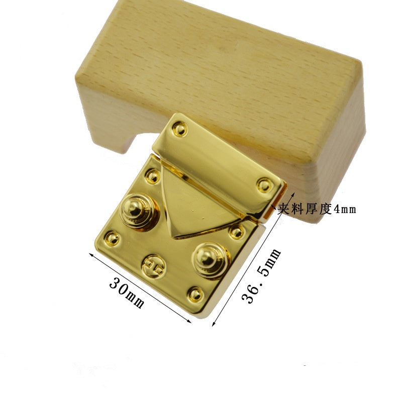 Rectangle Shape Clasp Turn Lock Twist Lock DIY Leather Handbag Replacement Bag Hardware Accessories