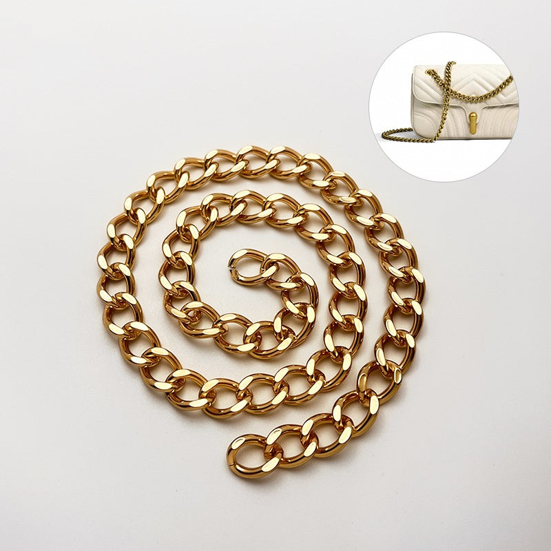 Factory outlet aluminum clothing chain metal gold chain clothing sweater chain all-match diy accessories Collar pattern jewelry-169