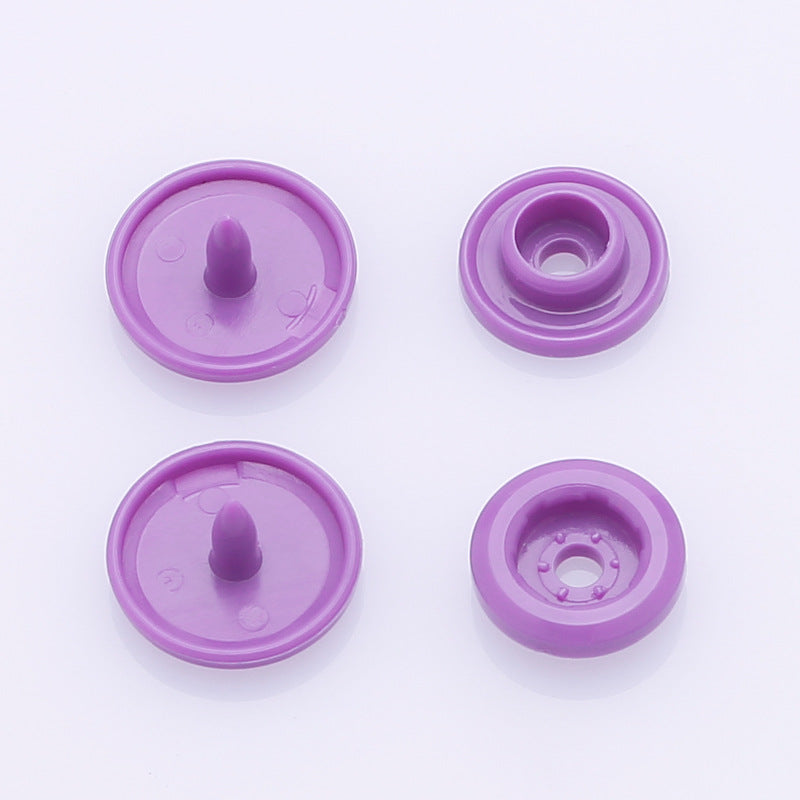 Factory Wholesale 2025 Hot Sale 4 PC Plastic Snaps Fastener Colorful Designer Buttons-17