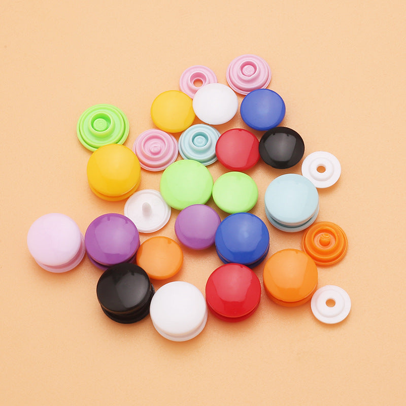 Factory Wholesale 2025 Hot Sale 4 PC Plastic Snaps Fastener Colorful Designer Buttons-17