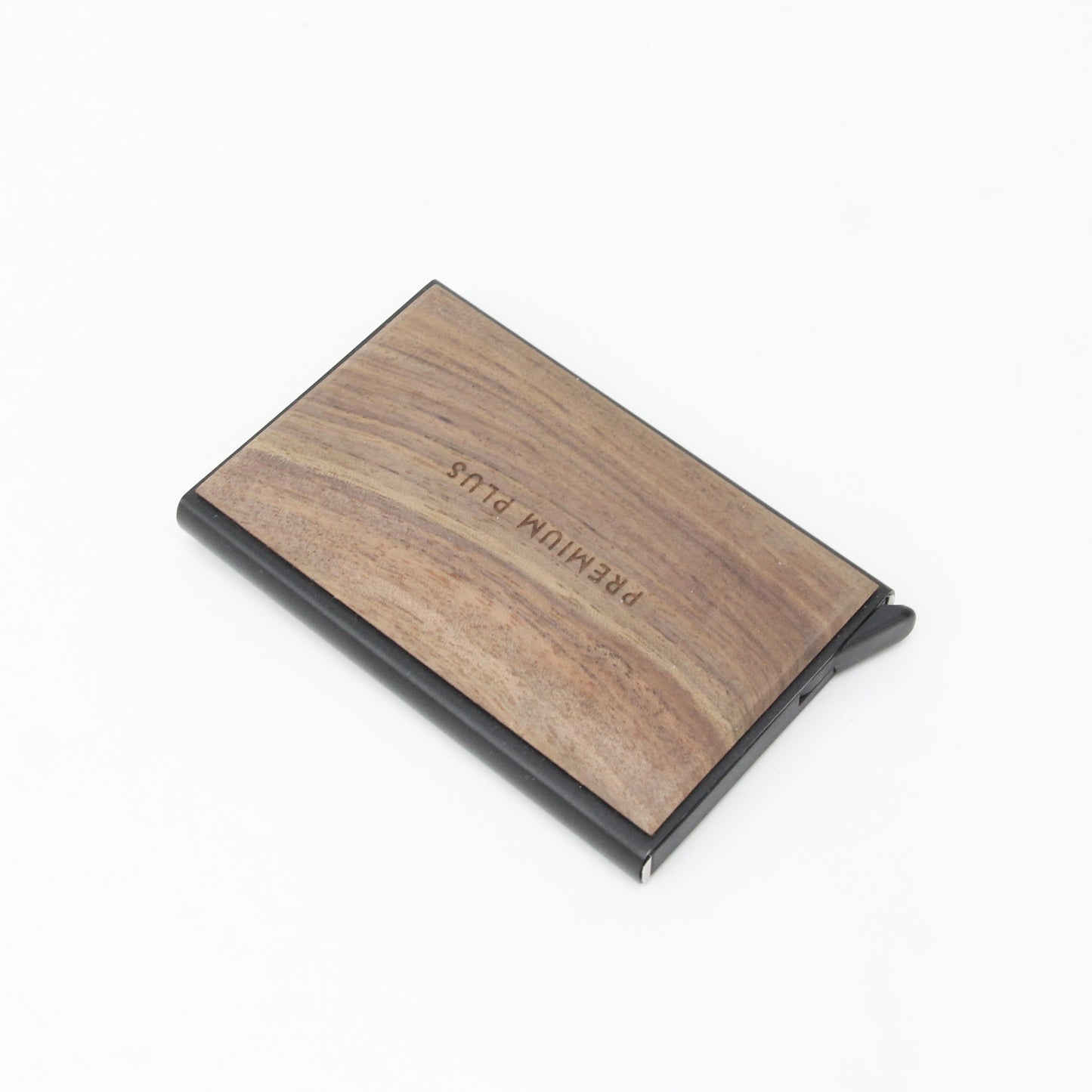 Advanced Design Resin Business Card Holder Art Wooden Bank Card Holder Portable Metal Wallet Document Holder