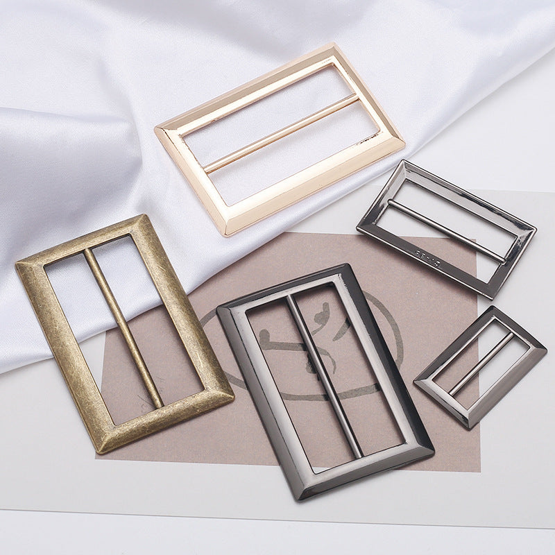 High Quality Clothing Decoration Metal Belt Buckle Three-Speed Alloy Accessory Bag Packaging Wholesale Cemented Carbide-170