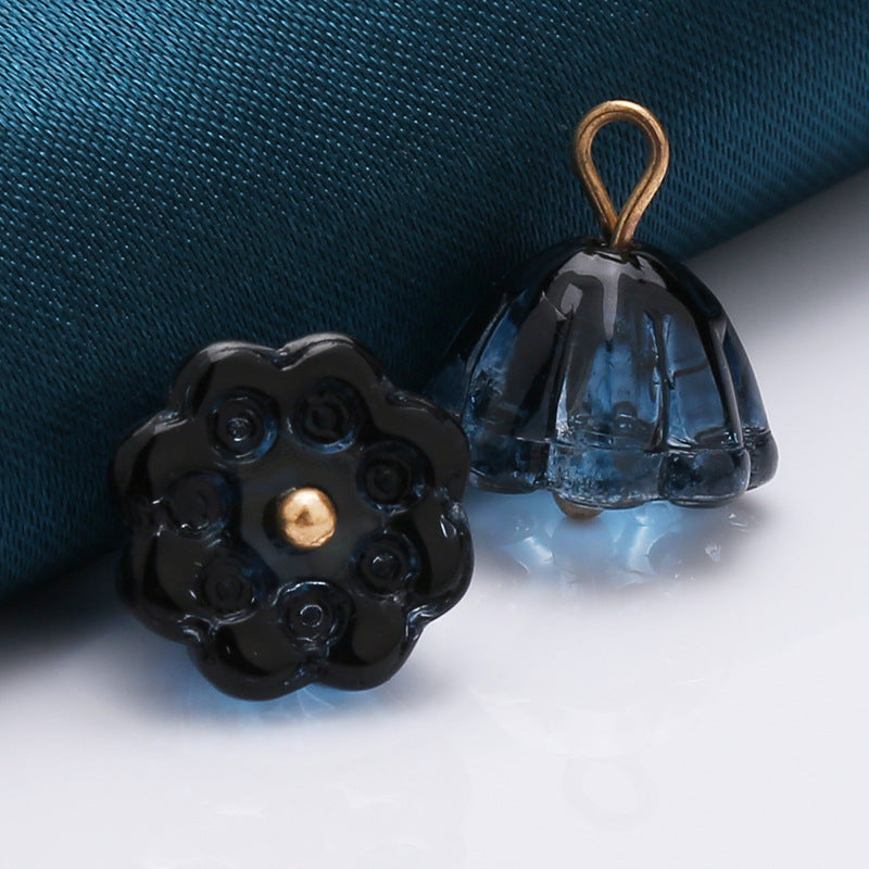 Fancy China Traditional Women Stone Shank Button Faux Jade Button for Cheongsam-78