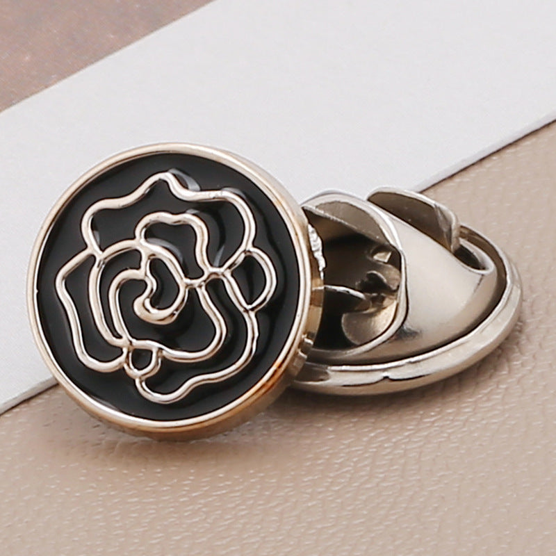 Factory Supply Fashion Custom Embossed Metal Snap Buttons for Coats/clothes-175