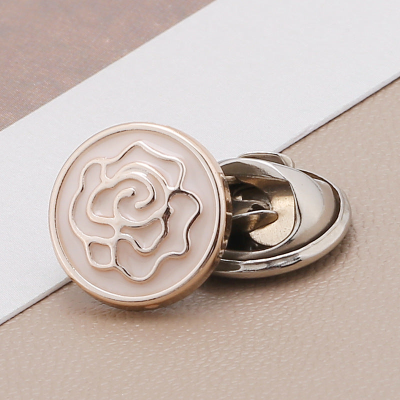 Factory Supply Fashion Custom Embossed Metal Snap Buttons for Coats/clothes-175