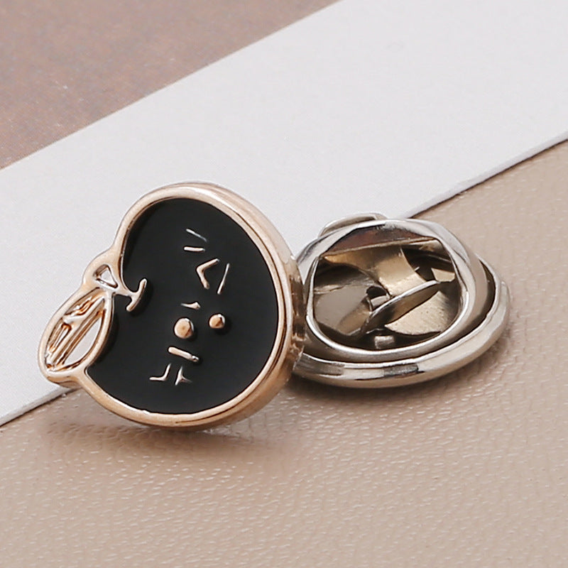 Factory Supply Fashion Custom Embossed Metal Snap Buttons for Coats/clothes-175