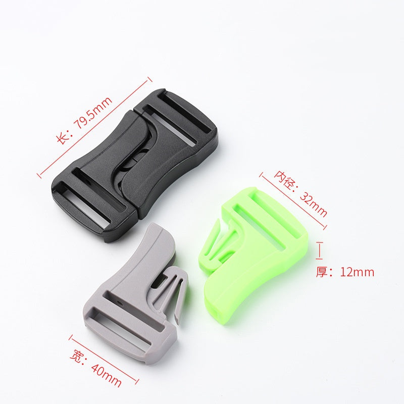 Plastic Buckle Girdle Buckles Belt Buttons Backpack Adjustment Fasten Knapsack Accessories 38mm-179