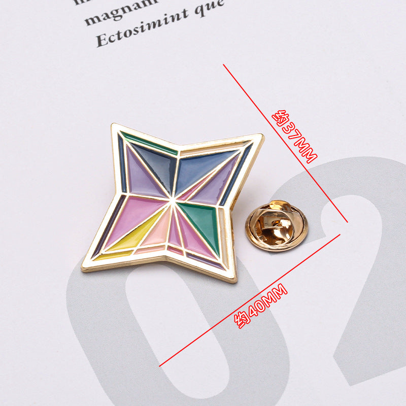 Custom Printed Aviation Diversity Star Cartoon Clothing Graduation Badge-179