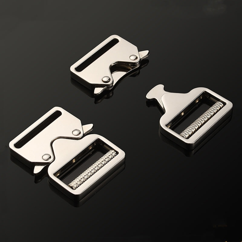 Custom Dog Pet Collar Metal Lock Buckle Fast Side Release Buckle Strap Clip Metal Buckle custom buttons logo brand buttons-18