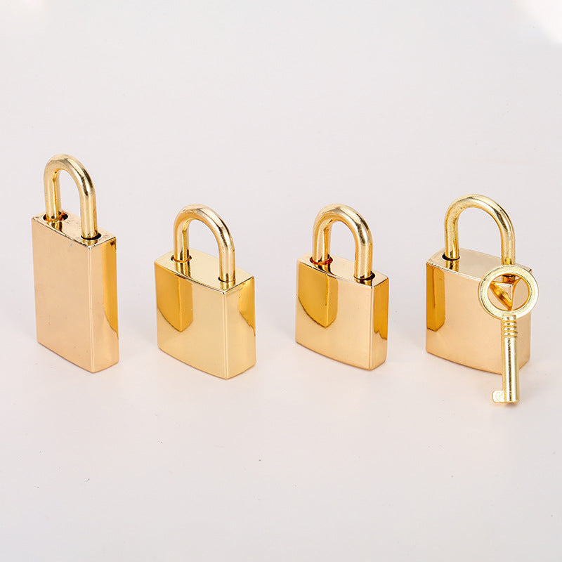 accessories for bags Ornament lock decorative padlock small square lock with key lock buckle customization-18