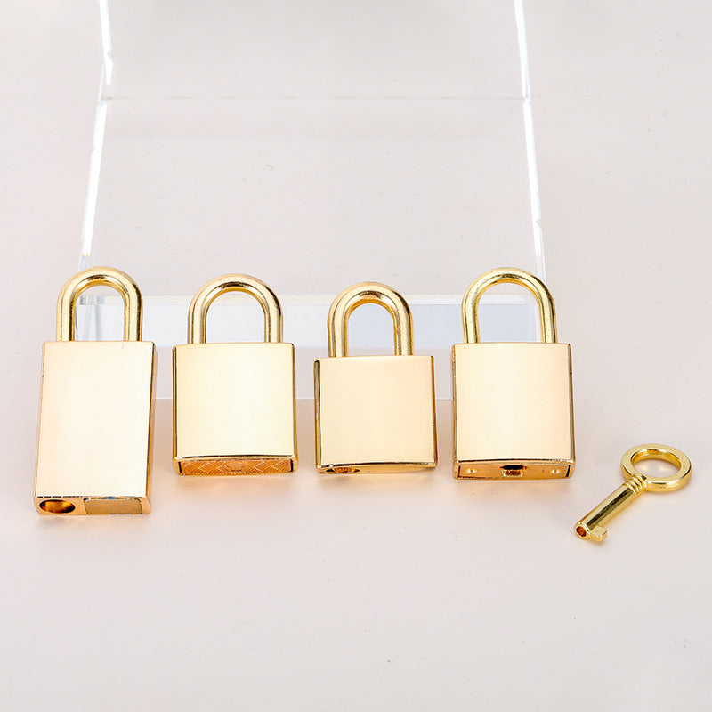 accessories for bags Ornament lock decorative padlock small square lock with key lock buckle customization-18