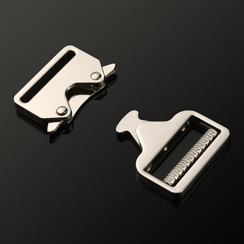 Custom Dog Pet Collar Metal Lock Buckle Fast Side Release Buckle Strap Clip Metal Buckle custom buttons logo brand buttons-18