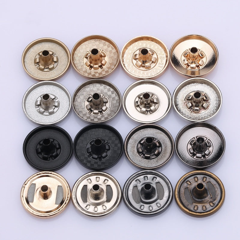 Factory Custom Metal Button 5 Parts Metal Snap Button for Wallet/clothing