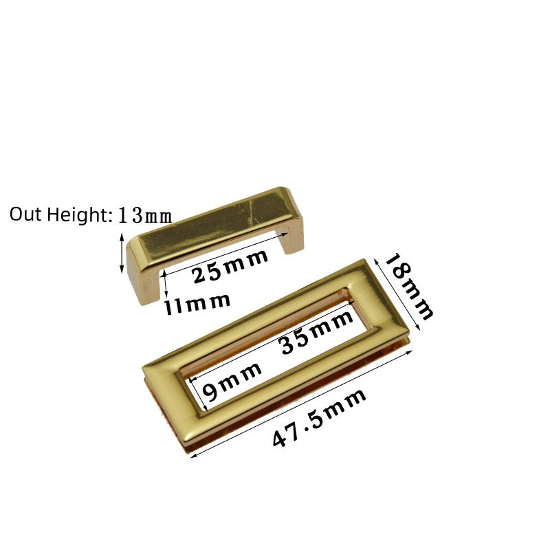 Metallic lock fastener for square bag and lady's handbag turn lock handbag - 184