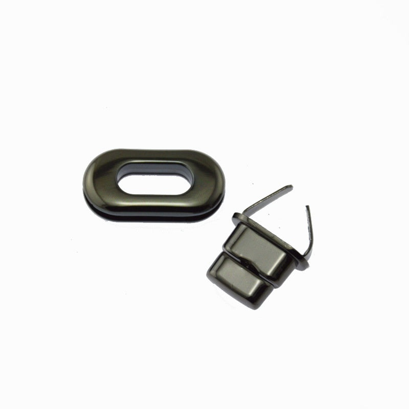 Custom metal clasp turn lock oval plate twist lock zinc alloy lock for handbag purse - 186