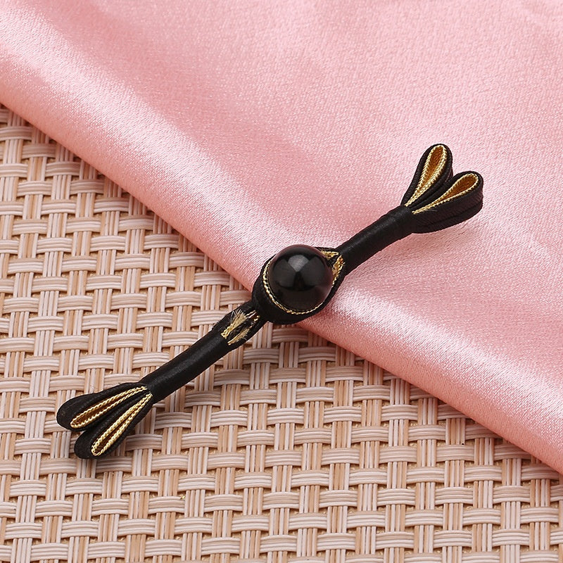 Chinese Traditional Red Swallowtail Knot Frog Button Cheongsam Beads for Clothing Shoes-187