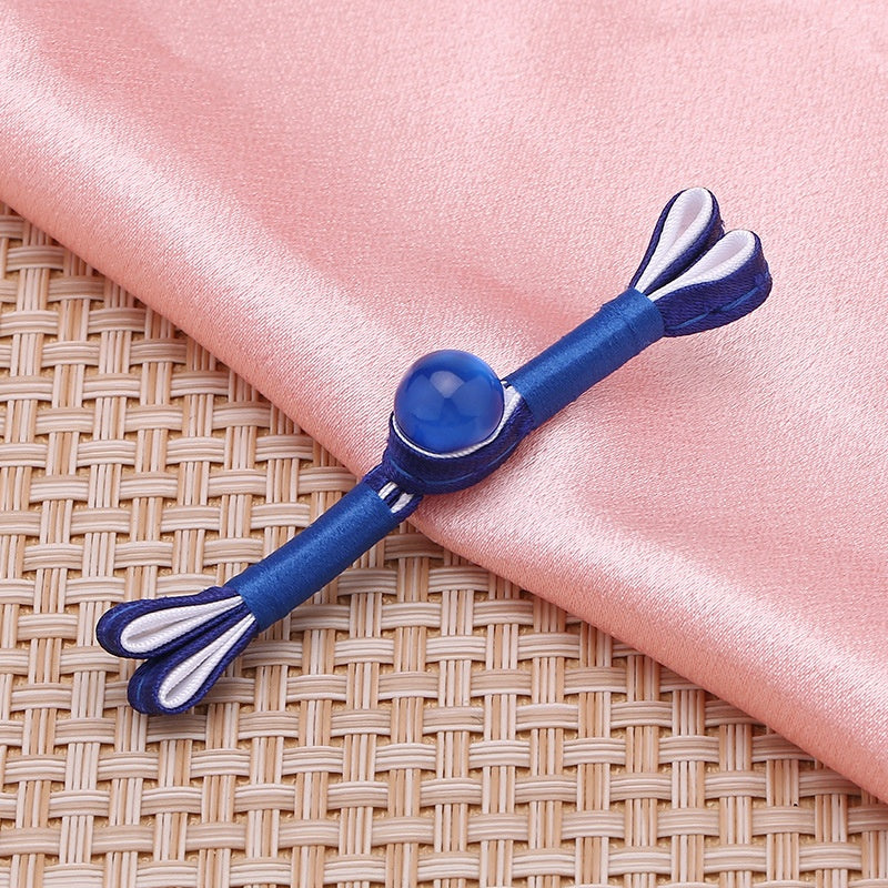 Chinese Traditional Red Swallowtail Knot Frog Button Cheongsam Beads for Clothing Shoes-187