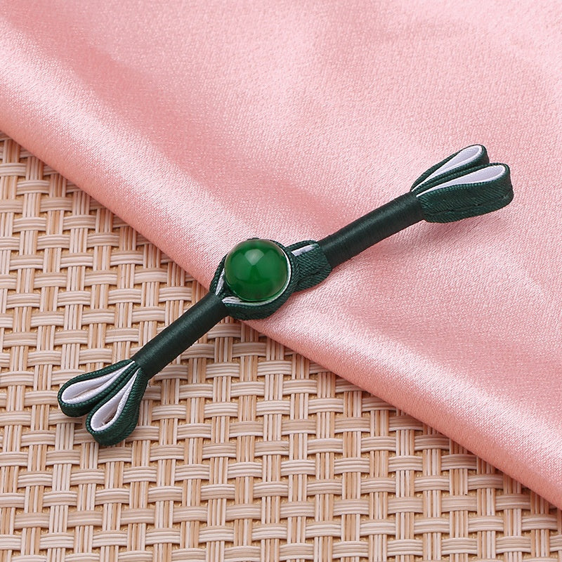 Chinese Traditional Red Swallowtail Knot Frog Button Cheongsam Beads for Clothing Shoes-187