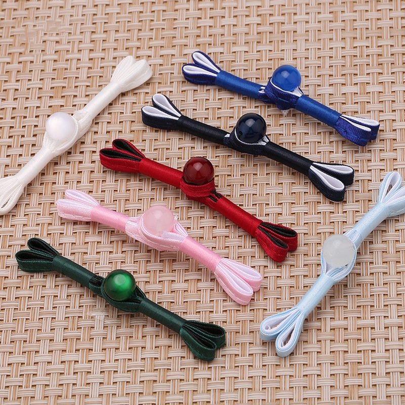Chinese Traditional Red Swallowtail Knot Frog Button Cheongsam Beads for Clothing Shoes-187