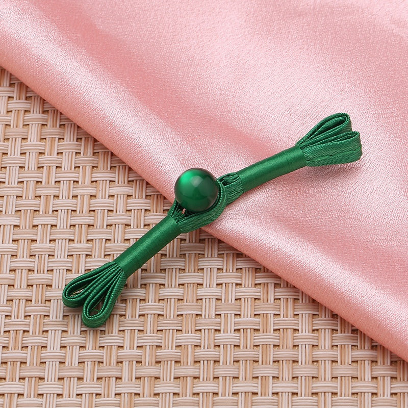 Chinese Traditional Red Swallowtail Knot Frog Button Cheongsam Beads for Clothing Shoes-187