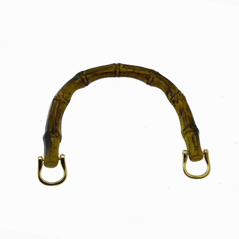 Handbag Arched Bamboo Handle With Horseshoe Buckles - 187