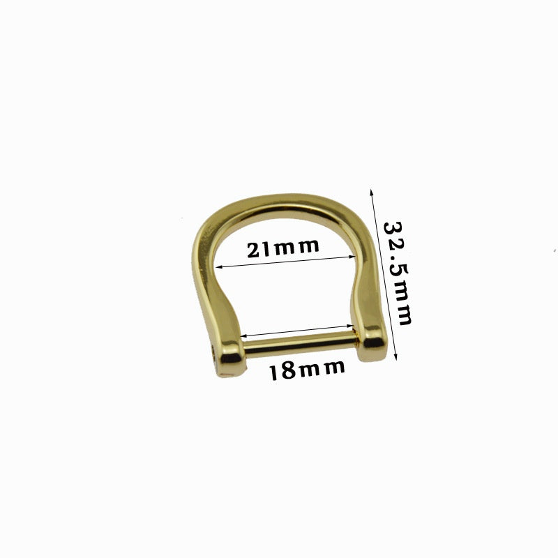 Handbag Arched Bamboo Handle With Horseshoe Buckles - 187