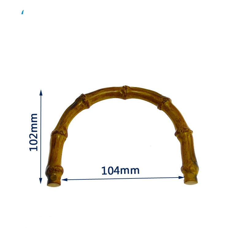 Handbag Arched Bamboo Handle With Horseshoe Buckles - 187