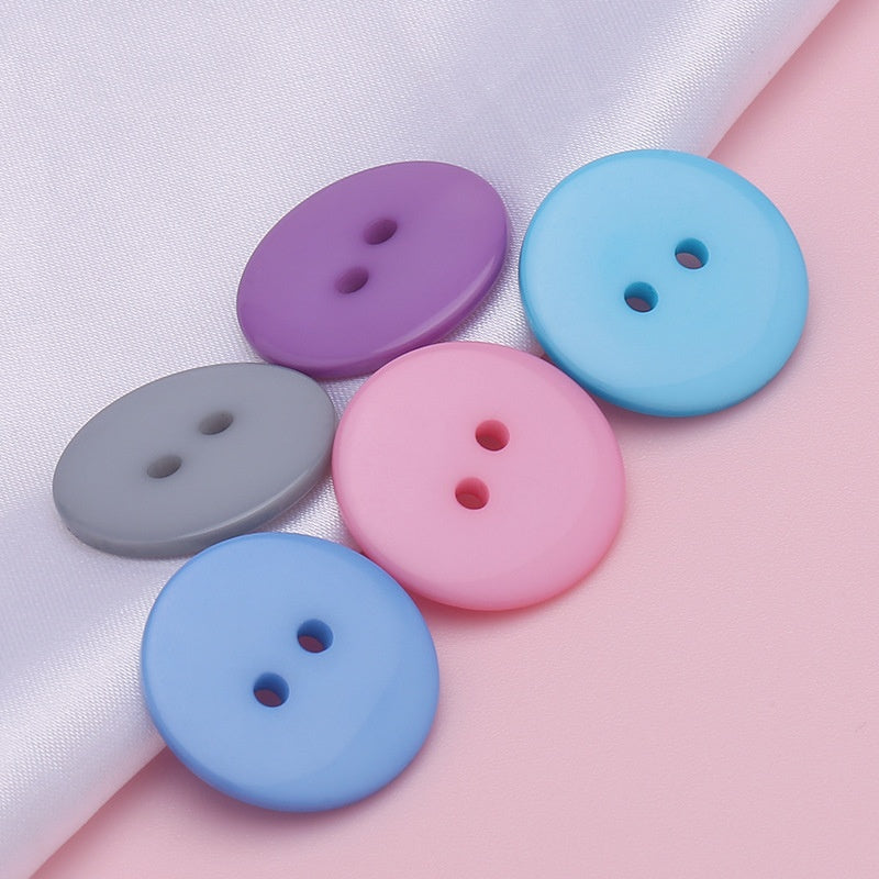 Wholesale Customized Color Size 2 Holes Resin Shirt Button for Clothing Sewing-188