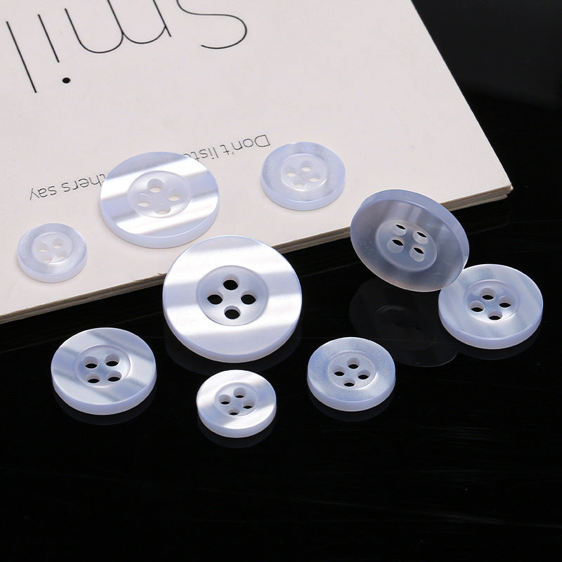 Factory Price 2mm Natural Button Customized Colors and Styles Shell Button White MOP Mother of Pearl for Dress Shirt-189