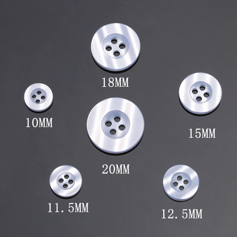 Factory Price 2mm Natural Button Customized Colors and Styles Shell Button White MOP Mother of Pearl for Dress Shirt-189