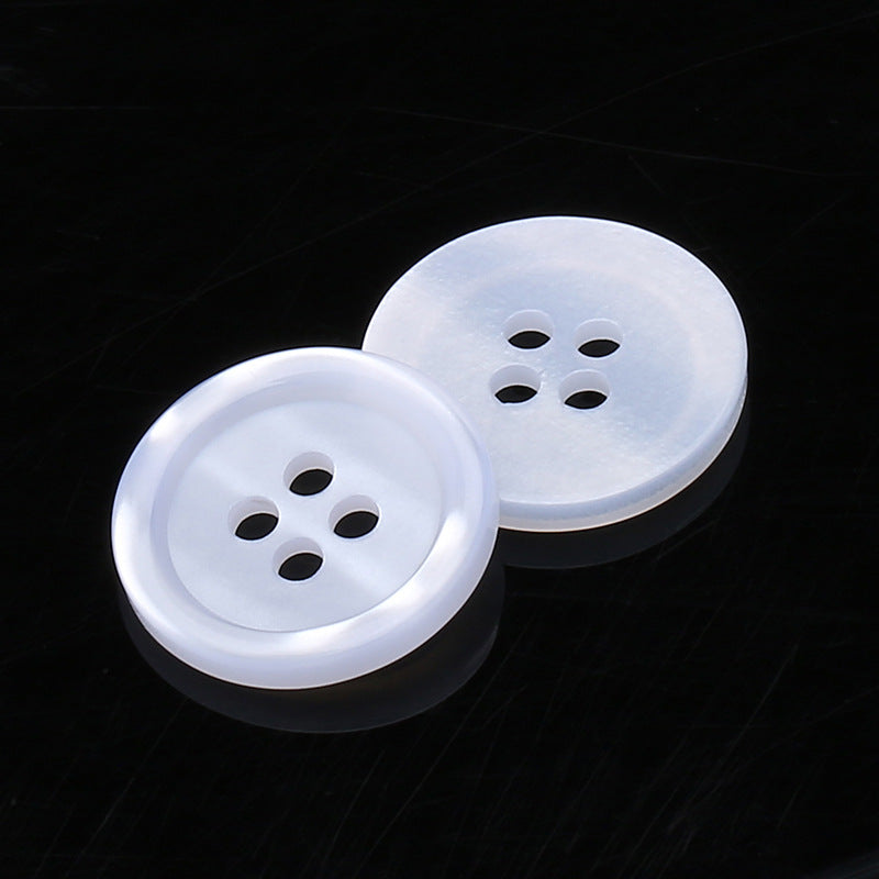 Factory Price 2mm Natural Button Customized Colors and Styles Shell Button White MOP Mother of Pearl for Dress Shirt-189