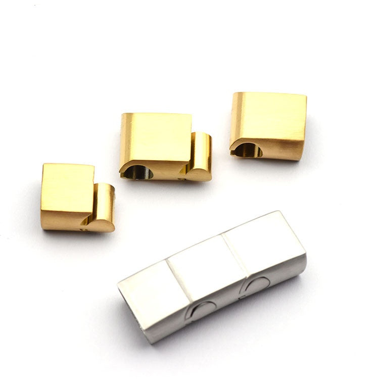 Breakaway Clasps for Necklaces Plastic Bead Barrel Connectors Flat Three Section Buckle Clasps for Jewelry Making-19
