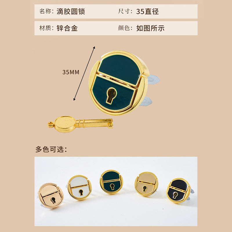 Fancy ladies bag lock factory direct sale good quality lock with key-19