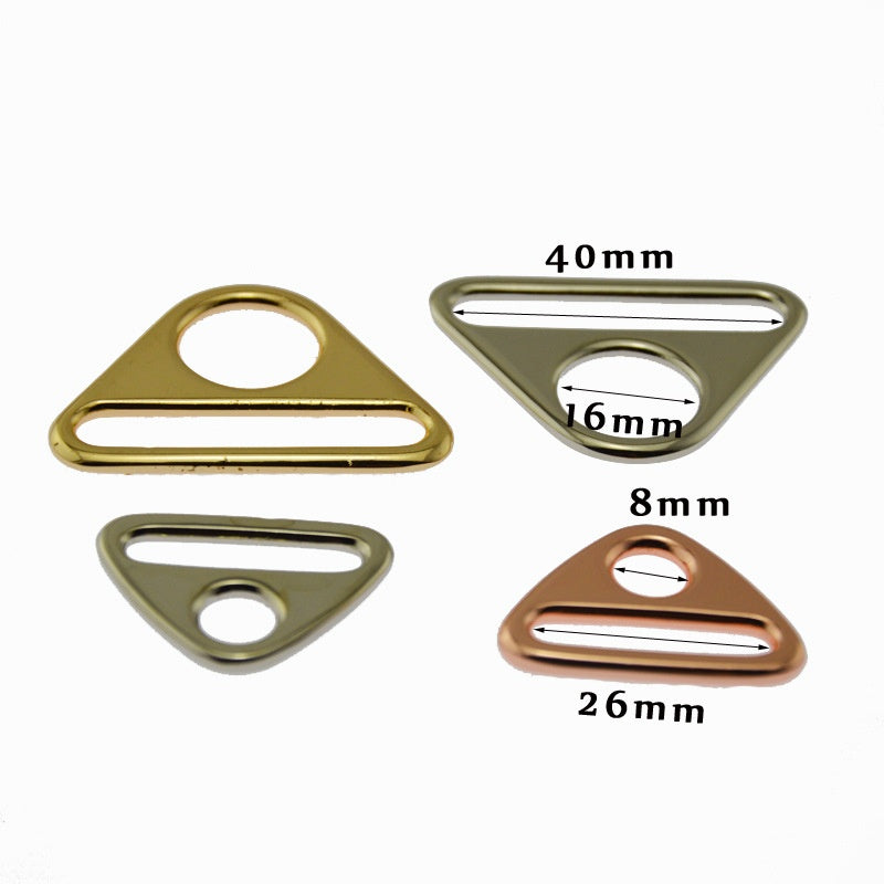 Triangle buckle webbing pull center buckle round hole adjustment buckle inner diameter 38mm - 190