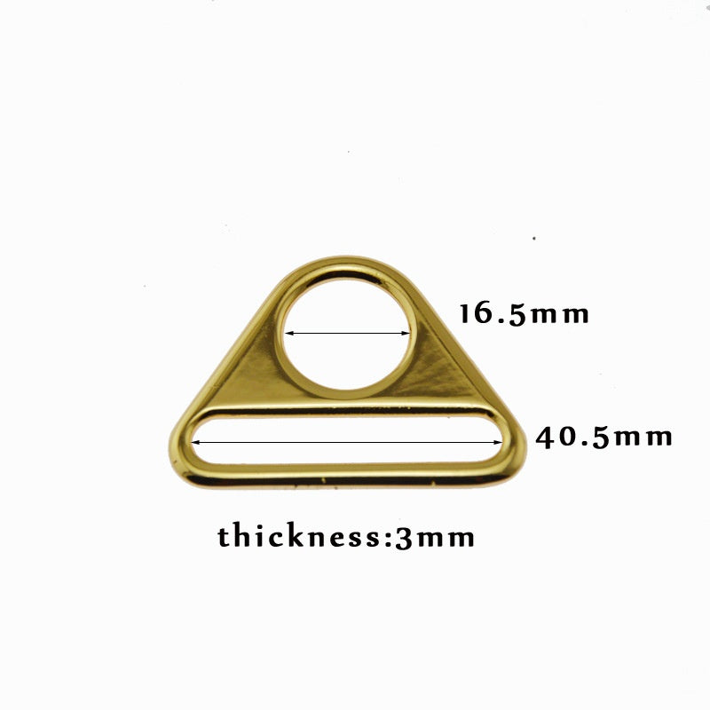 Triangle buckle webbing pull center buckle round hole adjustment buckle inner diameter 38mm - 190