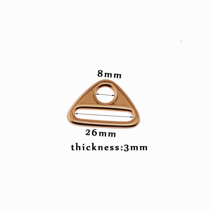 Triangle buckle webbing pull center buckle round hole adjustment buckle inner diameter 38mm - 190